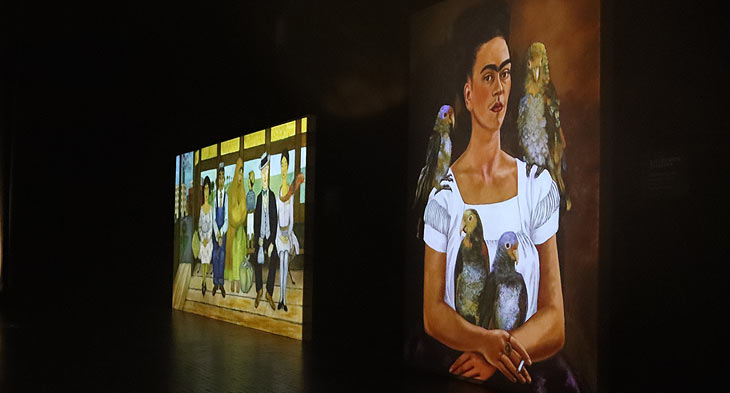 Viva Frida Kahlo - Immersive Experience Deutschland Premiere 15.12.2022 – im UTOPIA - The Happening Place an der Heßstraße (©Foto: Martinn Schmitz)) 